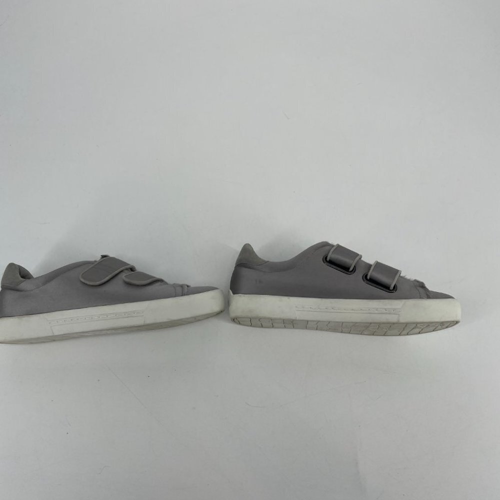 Joie Diata Satin silver platform Velcro sneakers 37.5 - Picture 8 of 16